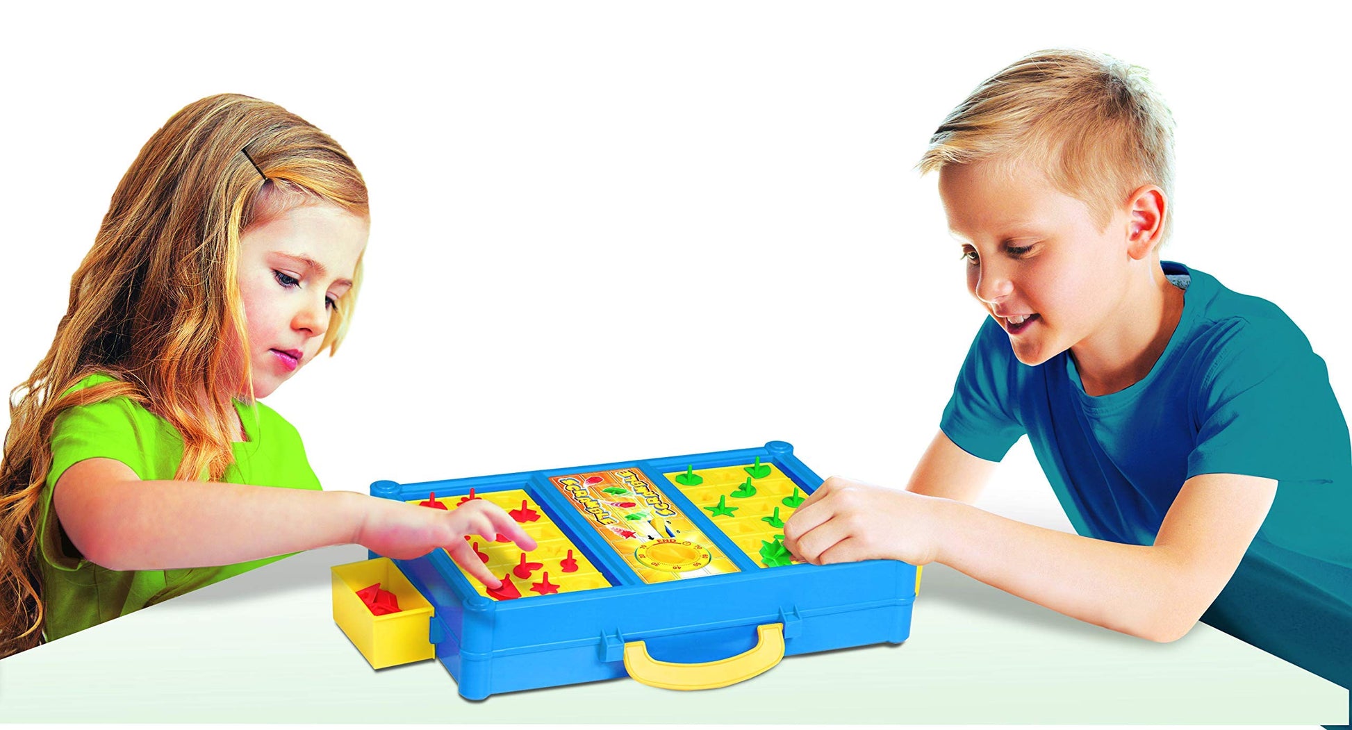 MUKIKIM Scramble - Shape Matching Family Board Game! Sorting Shapes Fast Before The Time is Up & Pieces Pop Out! Play Solo/with Friends. 12-Shape