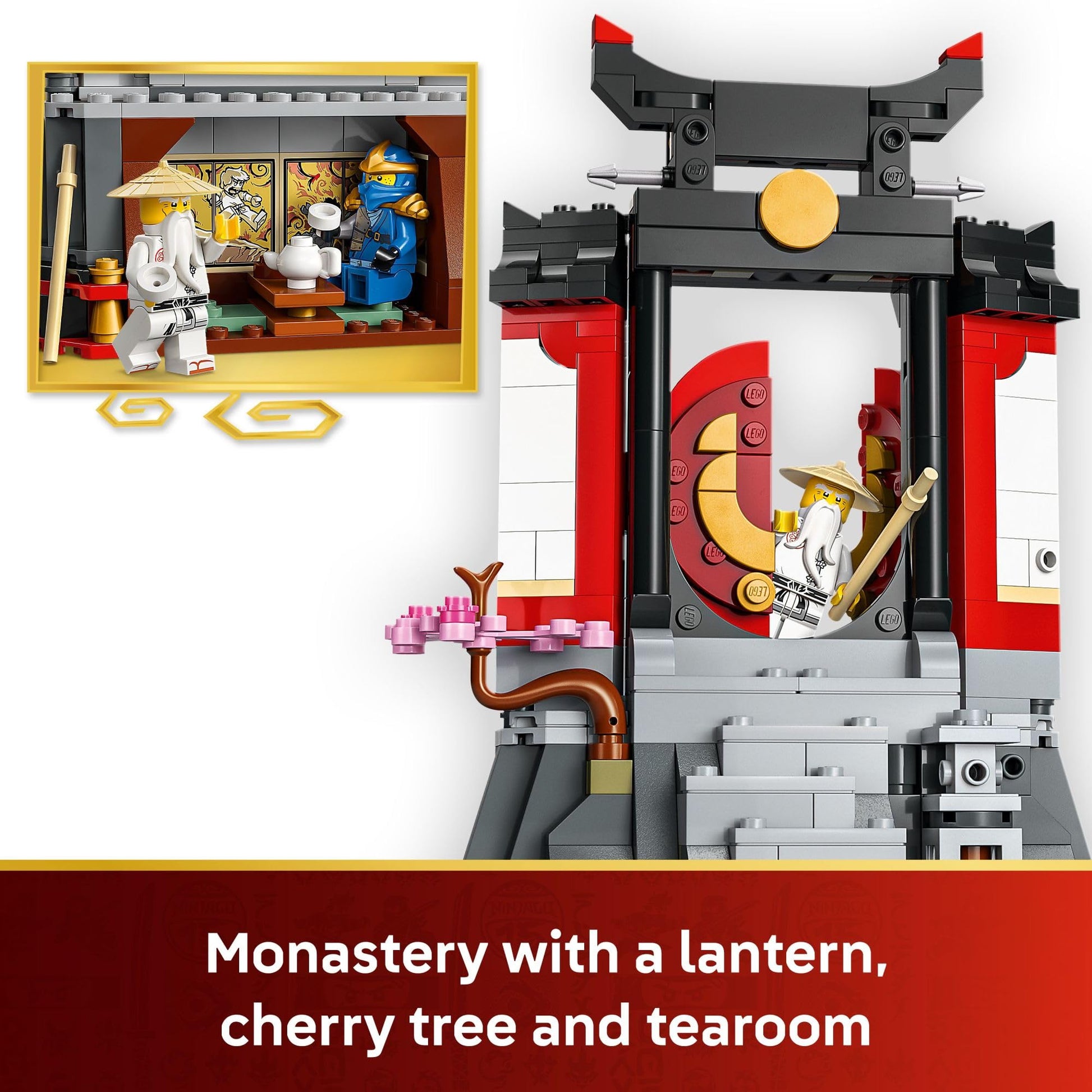 LEGO NINJAGO Ninja Character Display 15th Anniversary Building Toy for Kids, Ages 14+ - Ninja Playset W/Elemental Master of Lightning + 7 Minifigures