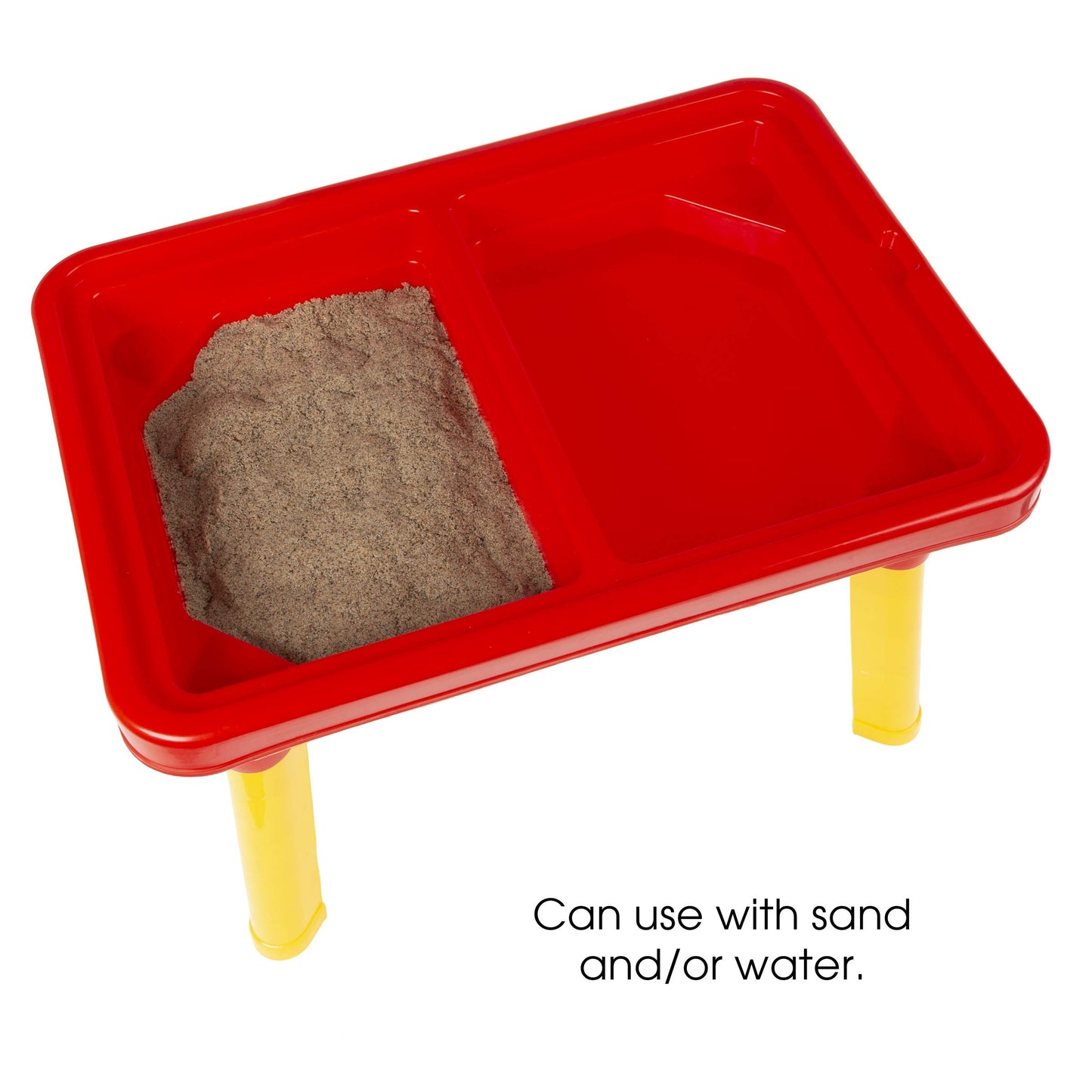HEY! PLAY! Water Table with Lid and Toys - Playset with 2 Sensory Bins for Sand or Water - Toddler Activity Set for Beach, Backyard or Classroom