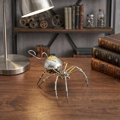 Steampunk Mechanical Insect Spider 3D Metal Puzzle Model Kits 150+ Parts No Glue Build Unique Desk Decor Christmas & Birthday Gift for Men