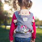 HappyVk-Baby Doll Carrier-Doll Carrier Front Back for Little Girls-Grey Unicorn