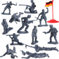 IQ Toys Huge 300 piece Military Base Set, 200 Soldiers & 100 Army Accessories in a Storage Container