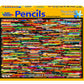White Mountain Puzzles Pencil Collage - 1000 Piece Jigsaw Puzzle