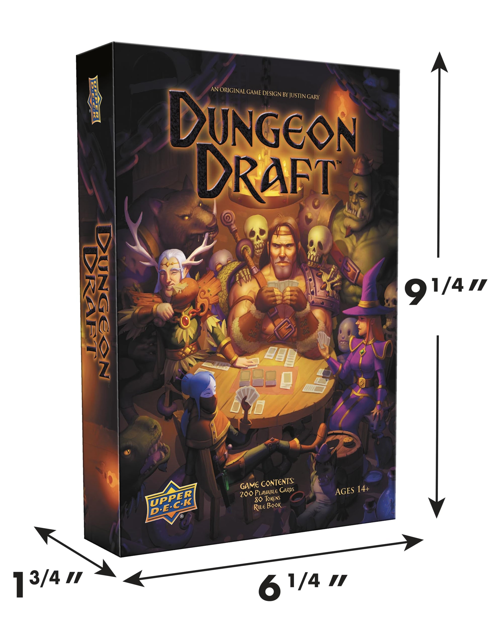 Dungeon Draft Strategy Board Game | Card Drafting Game | Light Strategy | 2-5 Player Card Game | Family Friendly