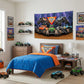Monster Jam Party Games Collection: Balloons, Wall Decoration, Favor Boxes, Photo Booth Props (Wall Banner)