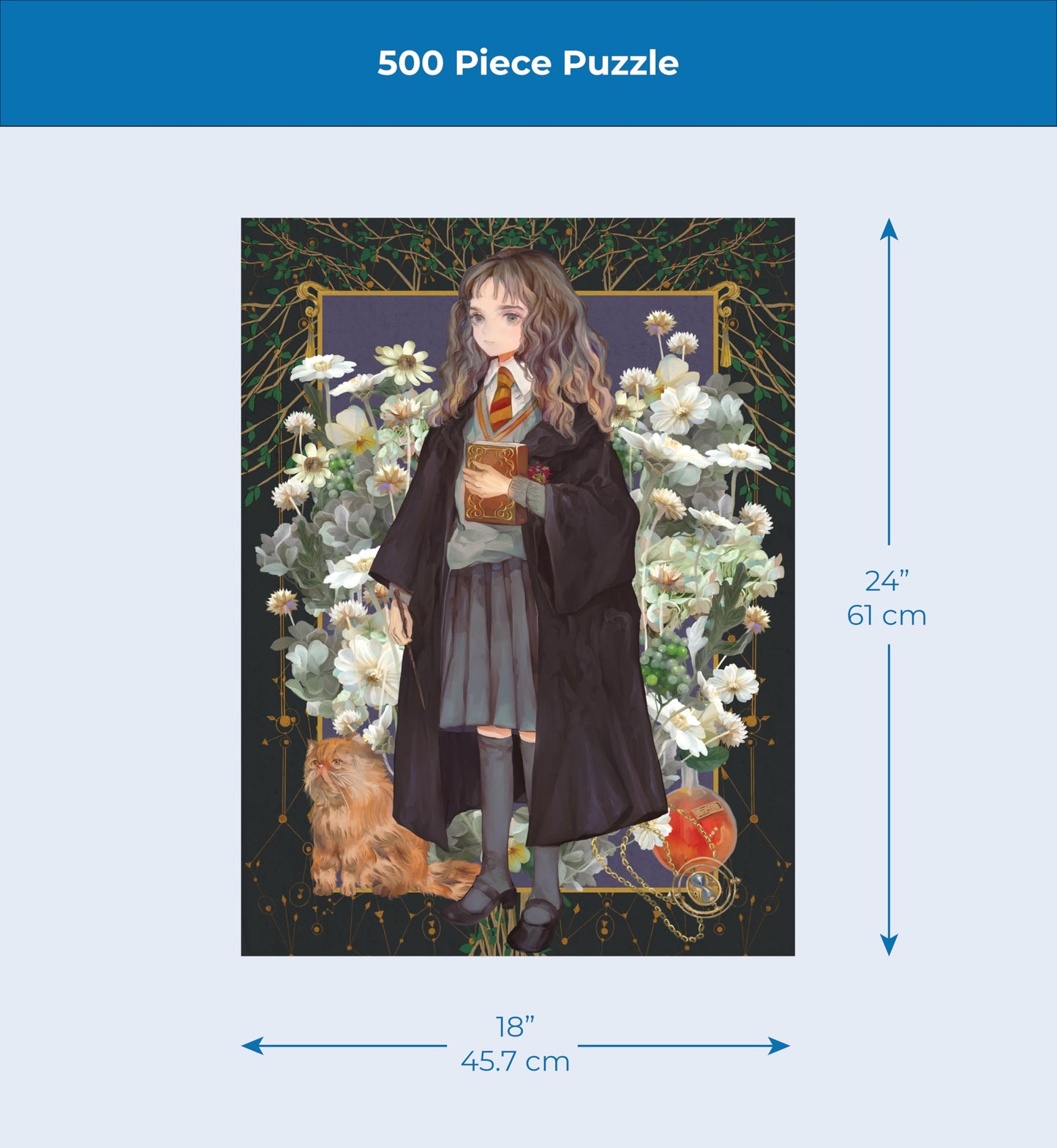 New York Puzzle Company - Harry Potter Hermione Granger - 500 Piece Jigsaw Puzzle for Family Game Nights