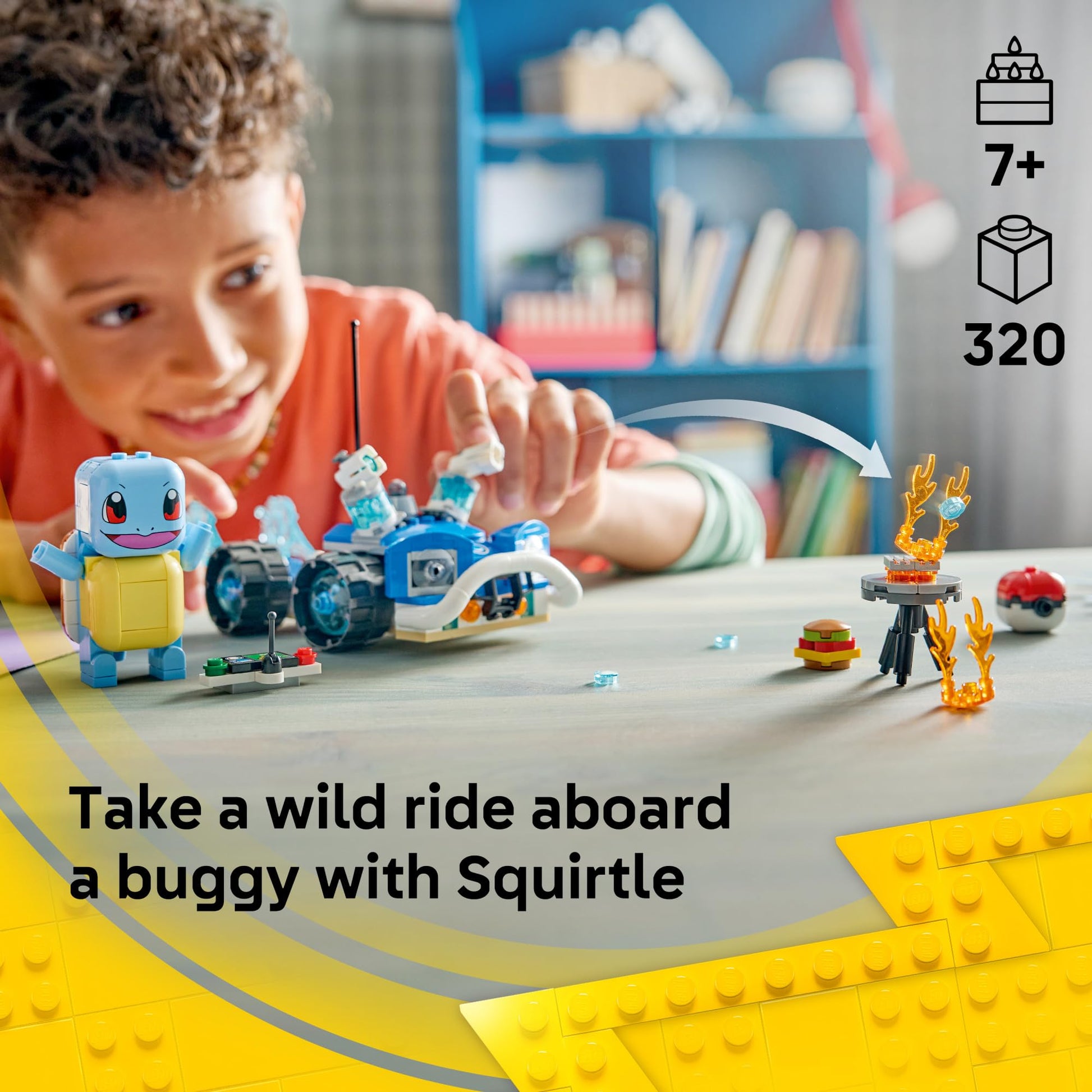 LEGO Pokémon SMART Play: Trainer's Buggy Adventure with Squirtle 72156