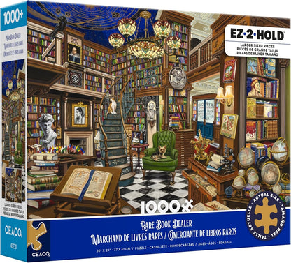 Ceaco - Rare Book Dealer - 1000 Large Piece Jigsaw Puzzle for Adults