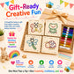 Montessori Wooden Lacing Toys for Toddlers and Kids Ages 2-4 5-7, Sewing Kit Fine Motor Skill Busy Board, Education Sensory Preschool Toy for 1 2 3 4