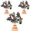 ANGOLIO Dirt Bike Birthday Party Centerpiece Sticks, 30Pcs Motocross Themed Party Table Toppers for Men Boys, Extreme Sports Racing Birthday Ideas