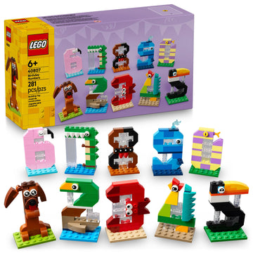 LEGO Birthday Numbers - Educational & Counting Building Toy for Boys & Girls, Ages 6+ - Birthday Decoration for Kids - Fun Gift Idea - 40807