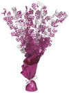 Unique Party 56480 - Glitz Pink 60th Birthday Balloon Weight Centrepiece