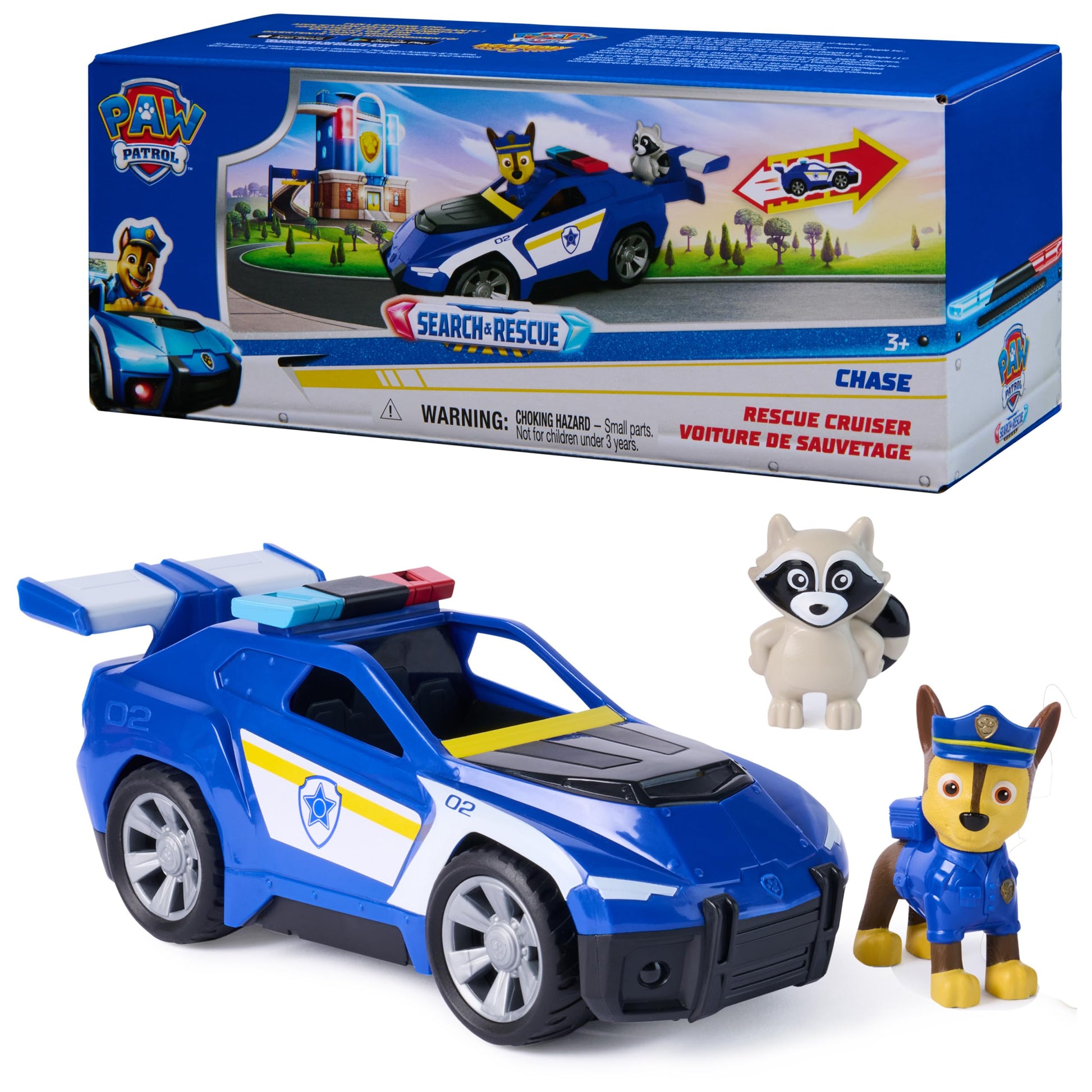 Paw Patrol: Search & Rescue, Chase Rescue Cruiser Vehicle with 2 Figures