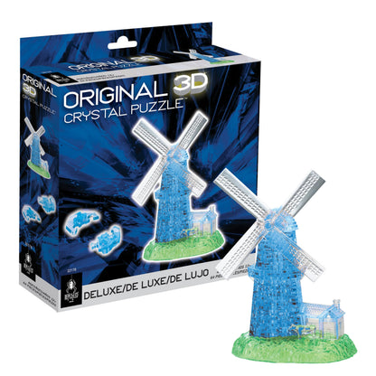 Blue Windmill Crystal 3D Puzzle Deluxe, 40-Pc Brain Teaser, Ages 12+