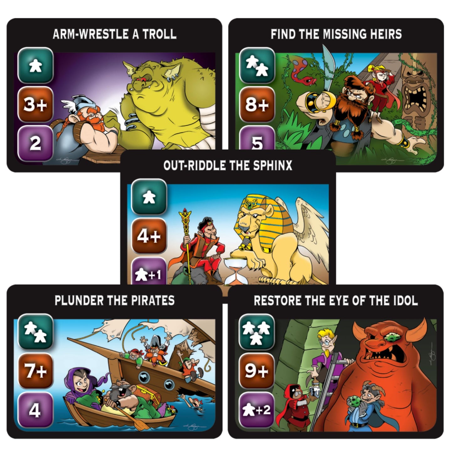 Steve Jackson Games Hack & Slash Deluxe - Strategy Board Game - for 1 to 6 Players and Ages 14+