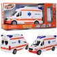 Kiddie Play Ambulance Toy Car with Lights, Sound & Stretcher