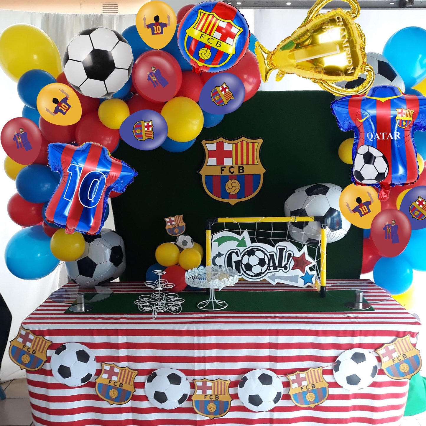 Soccer Theme Birthday Party Decorations, Messi Birthday Party Supplies