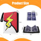 Card Binder 4 Pocket, Trading Card Binder With 50 Removable Sleeves, Portable Card Collection Binder for Standard Cards