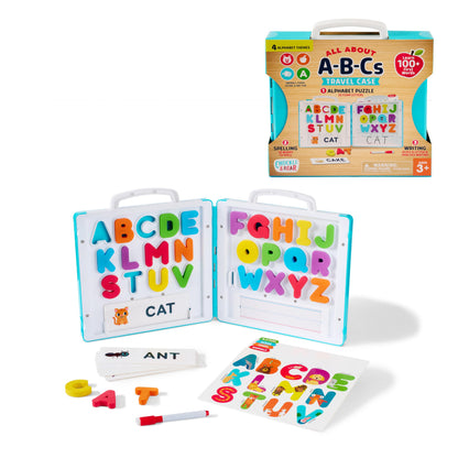 Chuckle & Roar - All About A-B-C's Travel Case - On The Go Learning - Great for Preschoolers - Ages 3 and Up