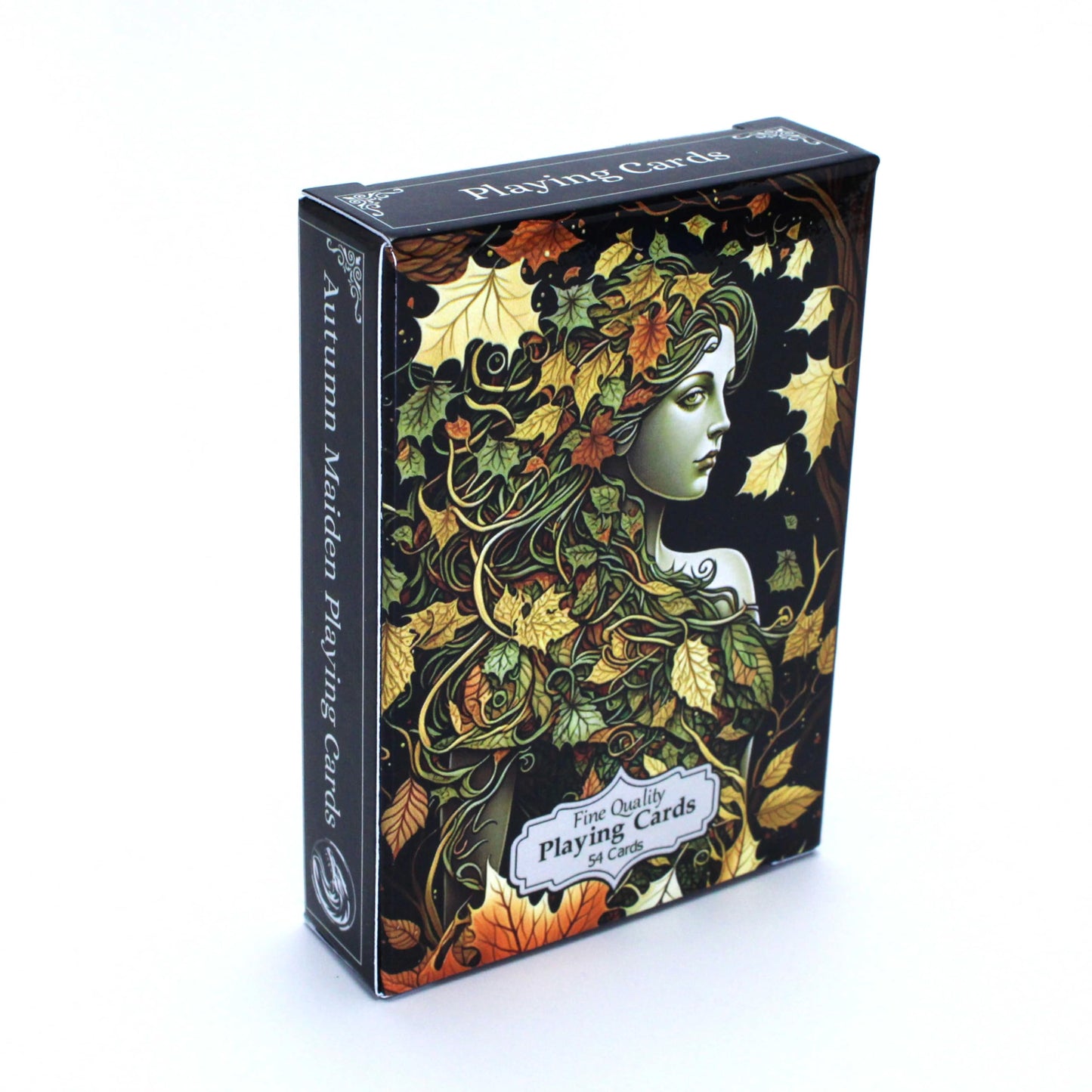 Noble Artisan Designs Autumn Maiden Playing Cards, Fantasy Poker Size Deck, Fall Themed Deck, Unique Collector Cards