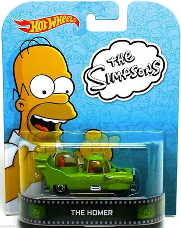 Hot Wheels The Homer CAR Retro Entertainment Series The Simpsons 1:64 Scale Collectible Die Cast Metal Toy Car Model