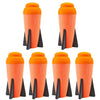 Aevdor 6-Pack Mega Missile Refills for Select Nerf Launchers, Orange