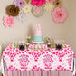 Let's Go Girls Tablecloths, 3 Pcs Cowgirl Birthday Supplies Rectangle Table Covers, Disposable Disco Cowgirl Tablecloth for Bachelorette Party