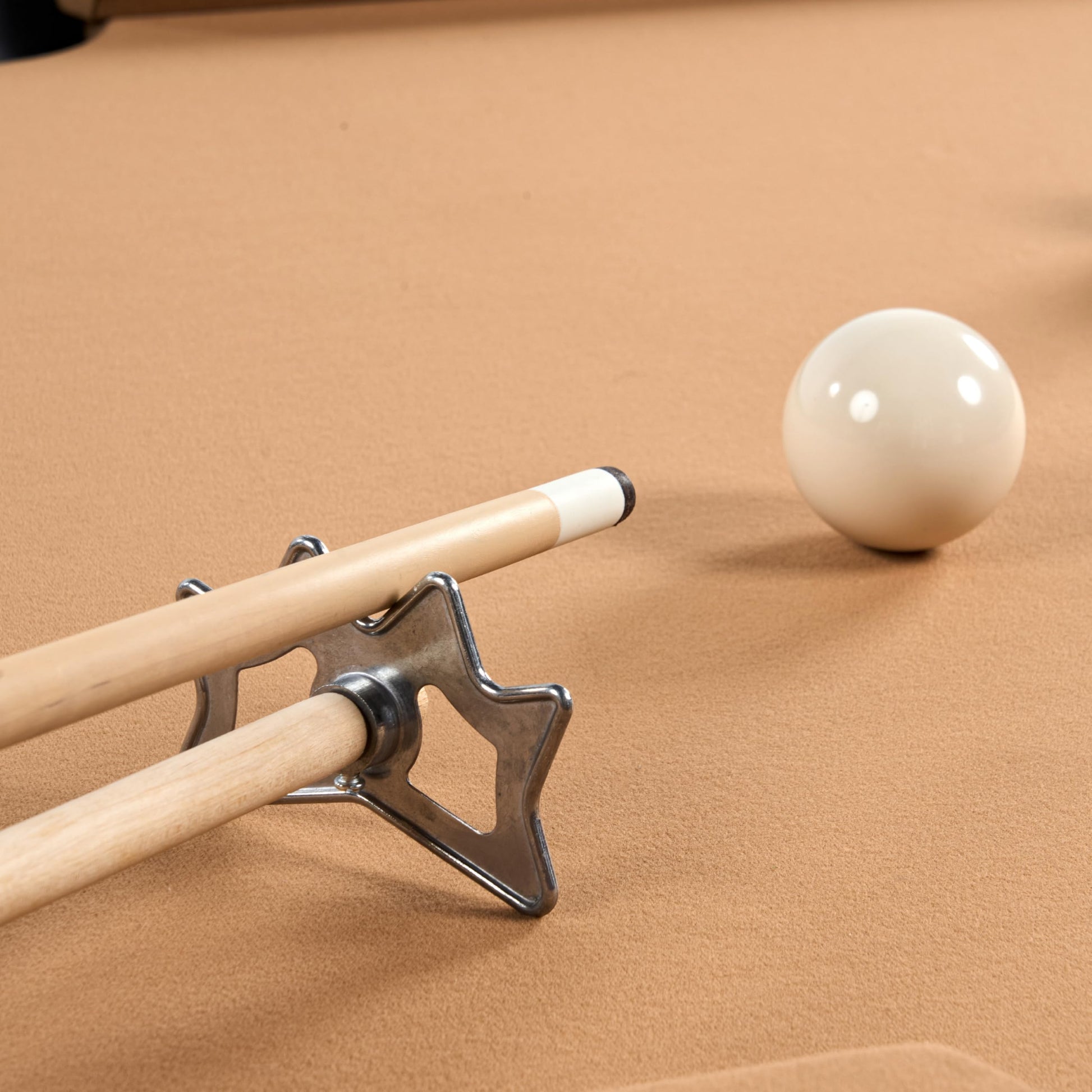 Barrington Billiards 24-Piece Pool Table Kit with 57 Inch 2-Piece Cue Sticks, 16-Piece 2 1/4 Inch Billiard Ball Set, Triangle Rack, Bridge Stick, Rail