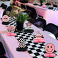 Two Cool Honeycomb Centerpiece Pink and Black Two Cool Dude Second Birthday Table Toppers for Two Year Old Happy Dude Photo Prop Yellow Black