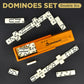 Queensell Dominos Set for Adults - Dominoes - Classic Board Games, Double 6 Dominoes Family Games for Kids and Adults - Double Six Standard Dominos