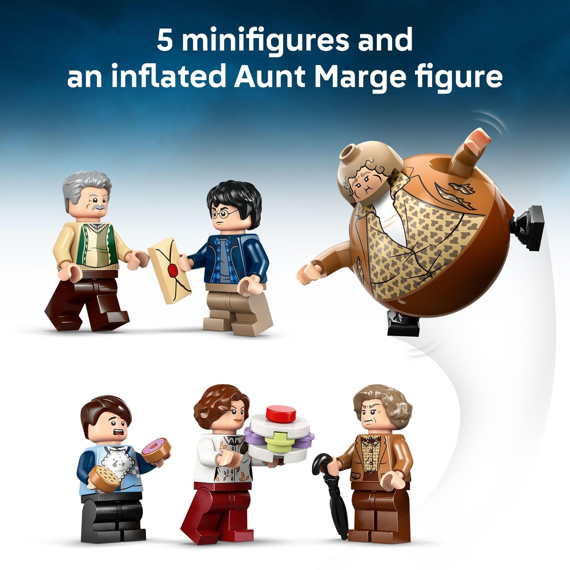 LEGO Harry Potter Privet Drive: Aunt Marge’s Visit Kids Toy - Buildable Book Nook and Room Decor for Boys and Girls, Ages 8+ - Collectible Harry