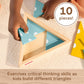Fisher-Price Wood Montessori Triangle Puzzle Learning Activity, Ages 3+