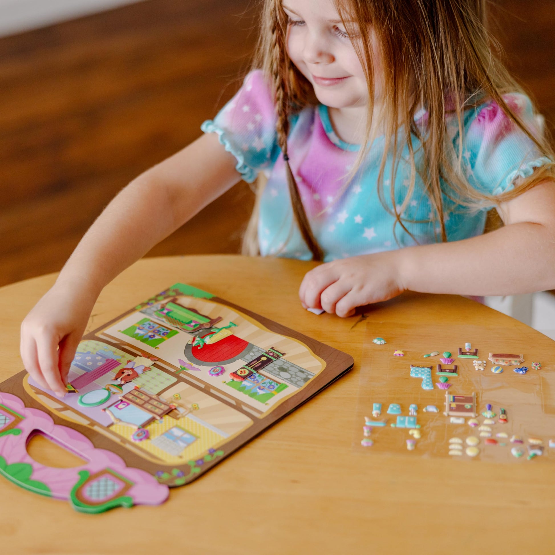 Melissa & Doug Puffy Sticker Activity Books Set - Farm, Safari, and Chipmunk Reusable Stickers, Restickable Puffy Sticker Books for Kids Ages 4+ - FSC