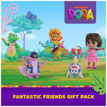 Dora, Fantastic Friends Gift Pack with Dora, Boots, Tico, Isa, and the Fiesta Trio, Toy Figures, Kids Toys for Girls & Boys Ages 3 and Up