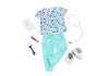 Our Generation - Healthy Paws - Vet Uniform Outfit - Hospital Accessories - 18-Inch Doll Clothes - Pretend Play - Toy for Kids 3 Years +