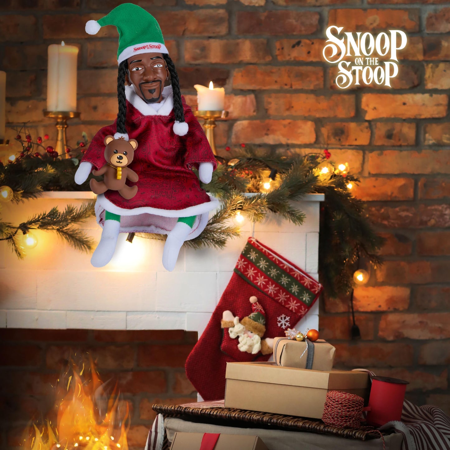 Snoop Dogg Pajama Expansion Pack - Red Robe with Teddy Bear for Snoop on The Stoop, Funny, Secret Santa