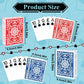 Metsyth Playing Cards 4 Pack, Plastic Playing Cards Waterproof Card, 4 Decks of Cards Bulk Set Poker Size Cards, Jumbo Large Print Playing Card