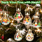 2026 Light-Up Christmas Ornament Building Kit - 647 PCS Holiday Building Blocks Set for Kids and Adults, Featuring Gingerbread House, Santa, Reindeer