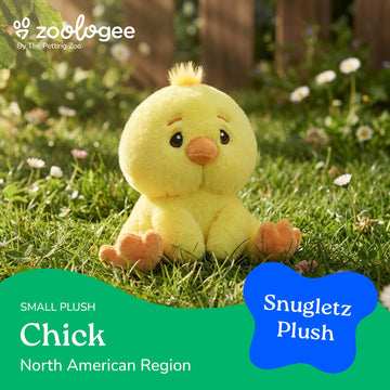 The Petting Zoo Chick Stuffed Animal Plushie, Gifts for Kids, Snugletz Zoologee Plush Toy, 7 in