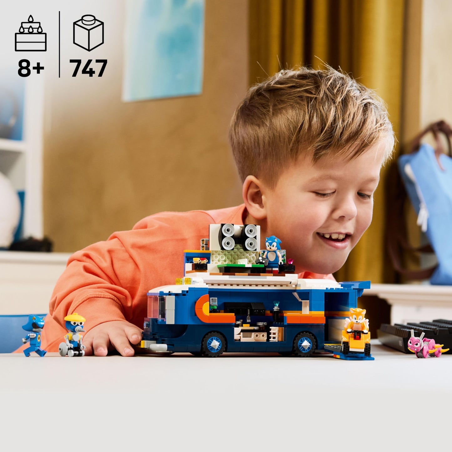 LEGO Sonic the Hedgehog Team Sonic Command Truck Building Toy - Pretend Play Vehicle W/5 Figures for Boys & Girls, Ages 8+ - Toy Building Blocks