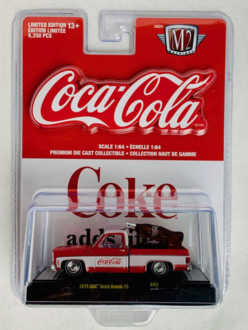 M2 Machines Coca-Cola 1:64 Scale 1975 GMC Sierra Grande 15 Model Truck