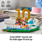 LEGO Editions Lionel Messi - Soccer Highlights - Building Set for Boys & Girls, Ages 10+ - Collectible Soccer Gift with Plaque - Kids Bedroom or Shelf