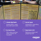 Stratagem The Master's Tome 4-Panel Customizable GM Screen with Free Inserts - Dry Erase, Dungeon & Game Master Accessory for Tabletop RPG Campaigns
