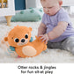 FISHER-PRICE BABY Toy 2-in-1 Rockin' Tummy Time Otter Plush Sensory Activity with Soft Book for Newborn Play Ages 0+ Months