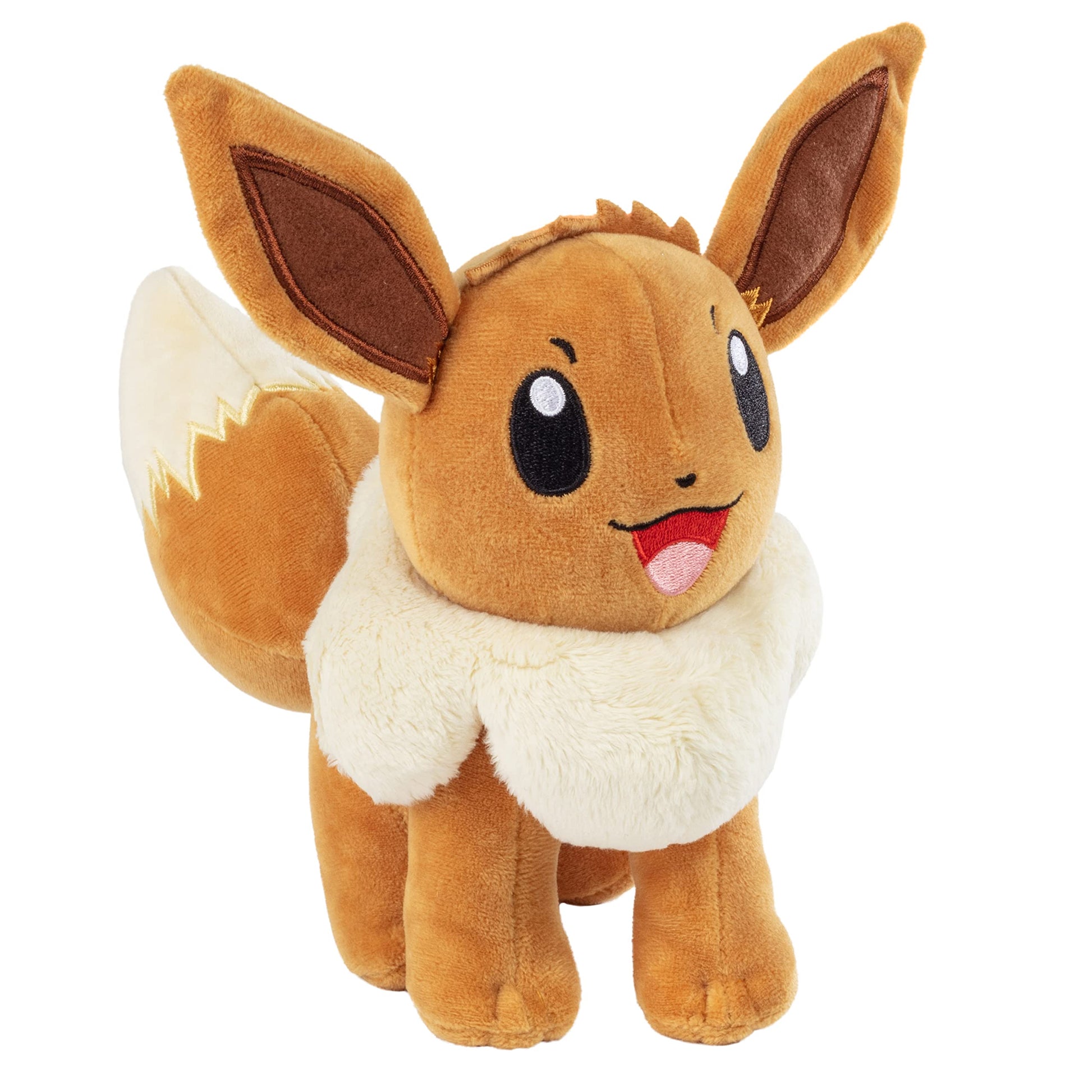 Pokemon 8" Eevee Plush - Officially Licensed - Let's Go Starter Figure - Authentic Soft Stuffed Animal Toy - Gift for Kids, Boys, Girls - 2+