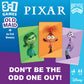 Bicycle Disney and Pixar 3-in-1 Card Games, Old Maid, Go Fish & Memory, Featuring Toy Story, Finding Nemo & Inside Out Characters, Kids Card Games