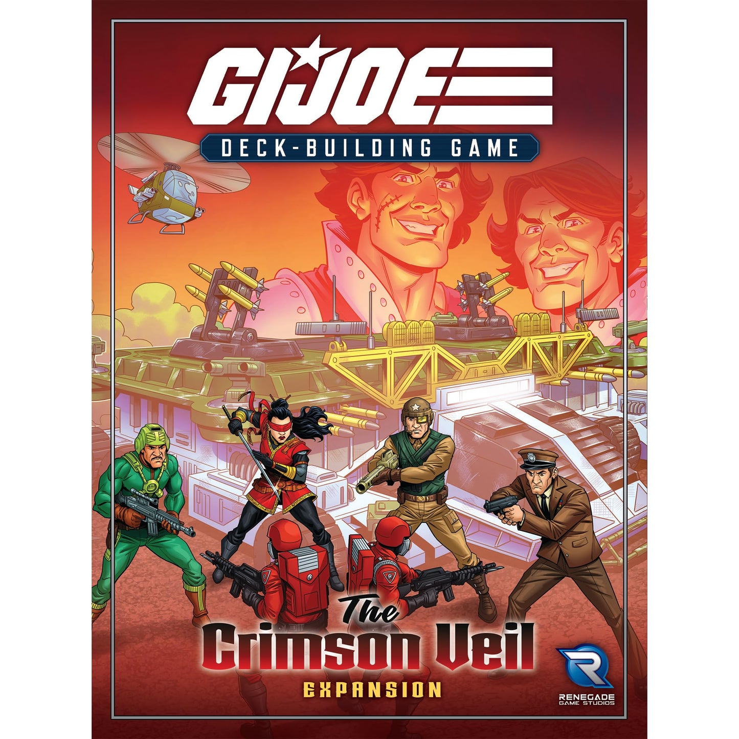 Renegade Game Studios G.I. Joe Deck-Building Game: The Crimson Veil Expansion, 2 Missions, Intel Dice, 1-4 Players