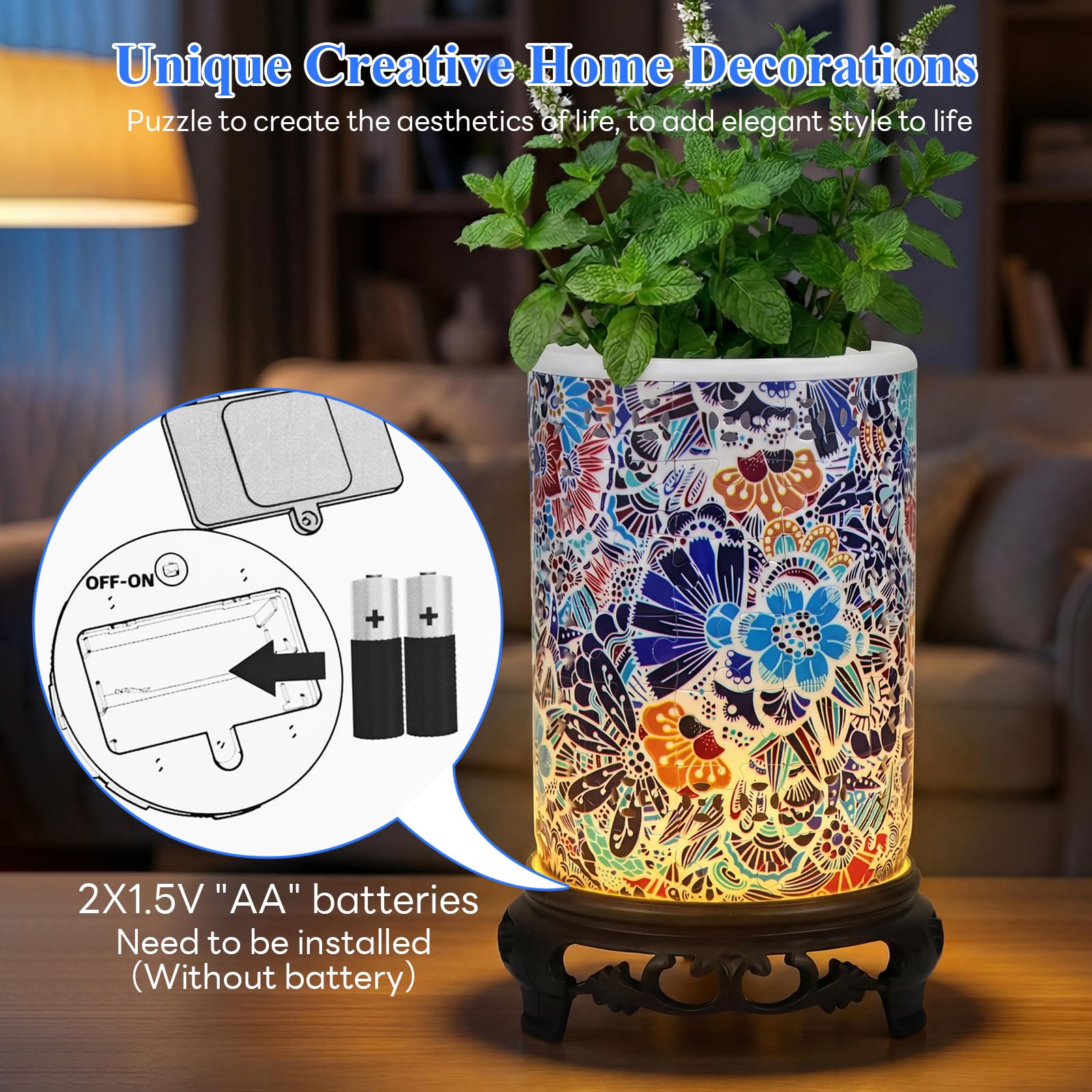 MONVIE 3D Puzzles Planter for Adults