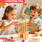 Montessori Wooden Board Game for Kids 3-8, Color Matching Fine Motor Toy