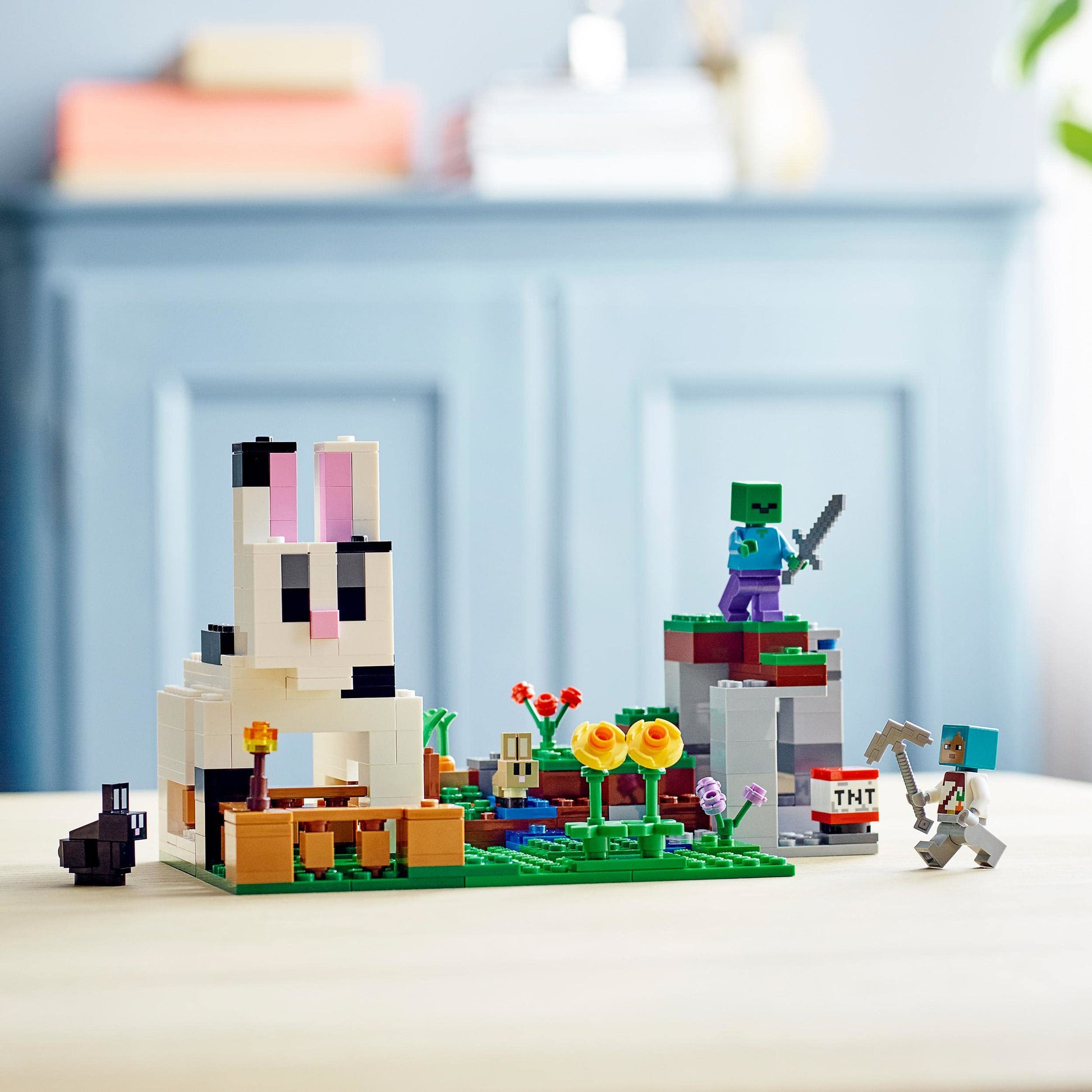 LEGO Minecraft The Rabbit Ranch House Farm Set, 21181 Animals Toy for Kids, Boys and Girls Age 8 Plus with Tamer and Zombie Figures
